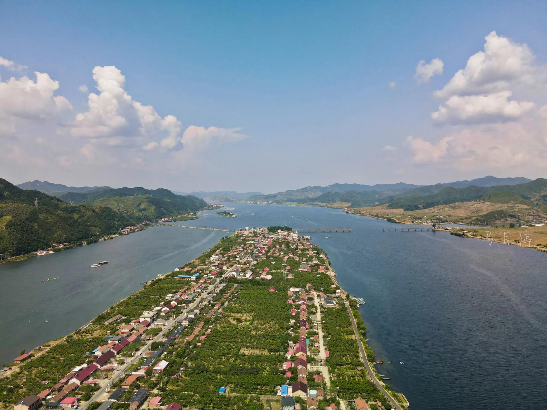 A scenic view of Dandong Kangmeiyuanchao Xiahekou Gonglu Duanqiao Yizhi