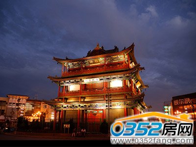 A scenic view of Datong Drum Tower