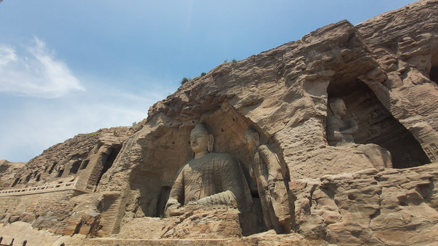 A scenic view of Datong Guchengbao Tomb Group