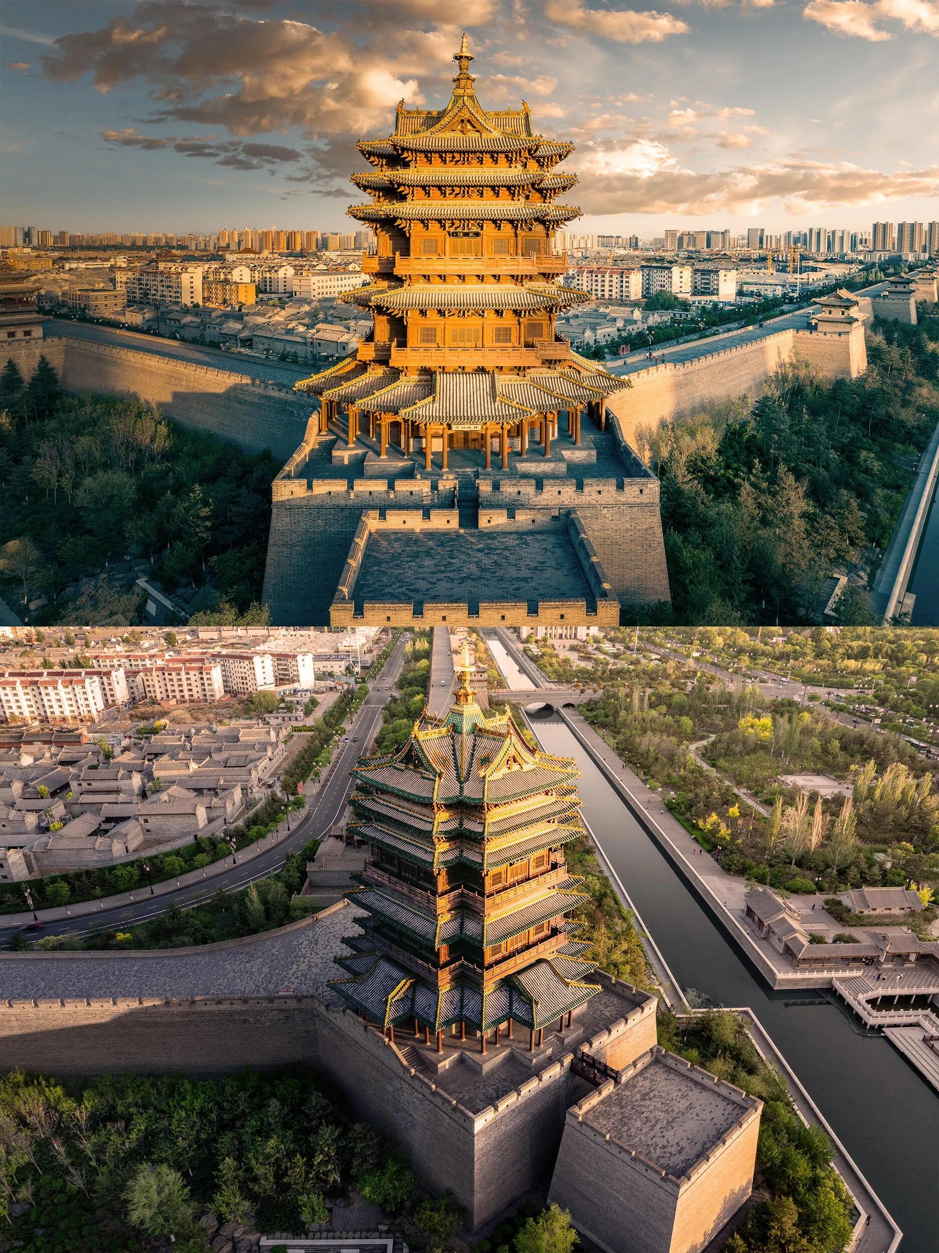 A scenic view of Datong Pingcheng Xingguo Temple