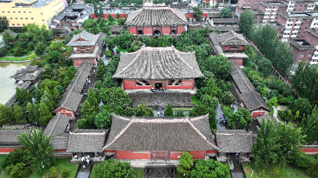A scenic view of Datong Shanhua Temple