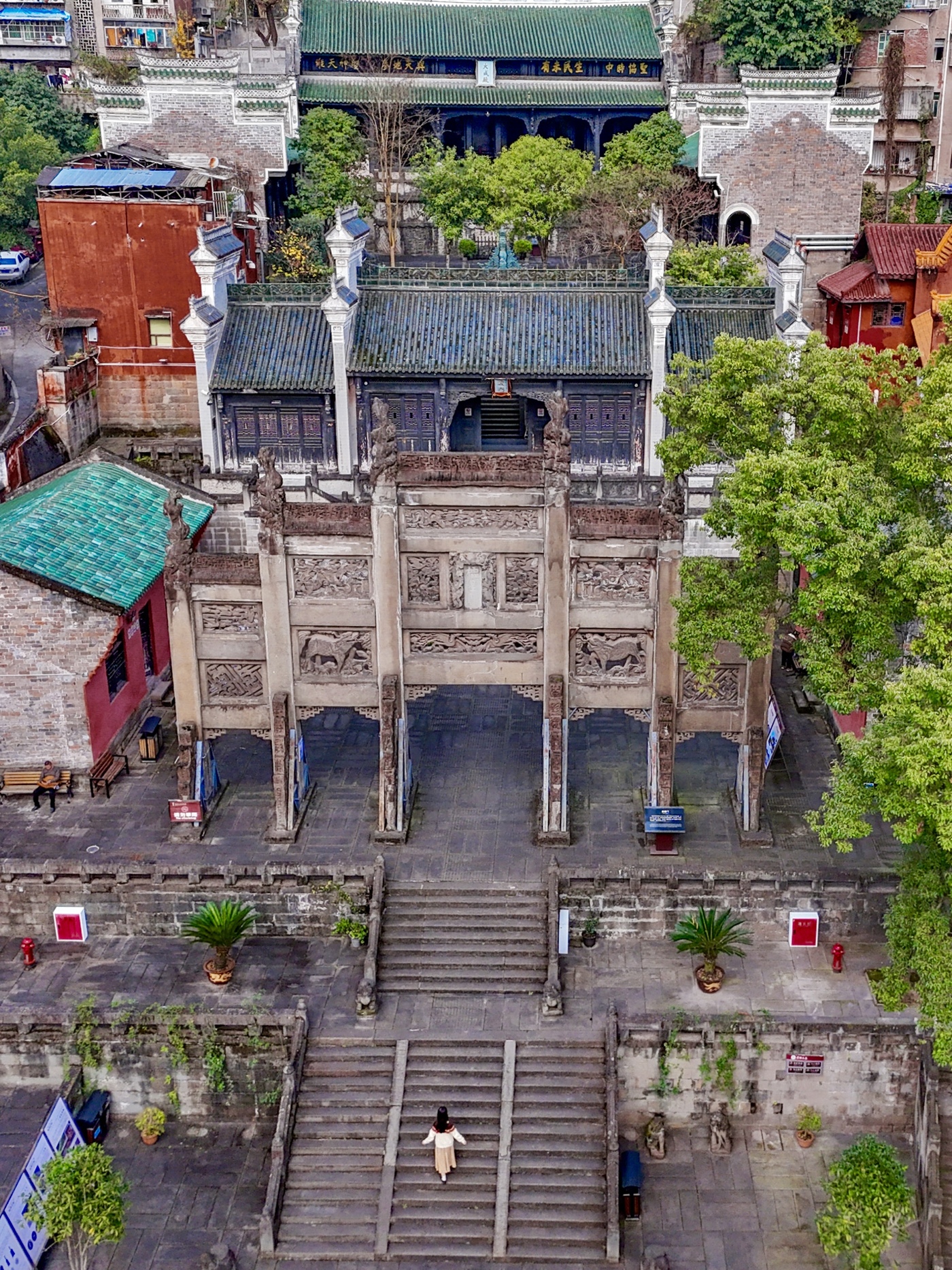 A scenic view of Dazhou Quxian Wenmiao