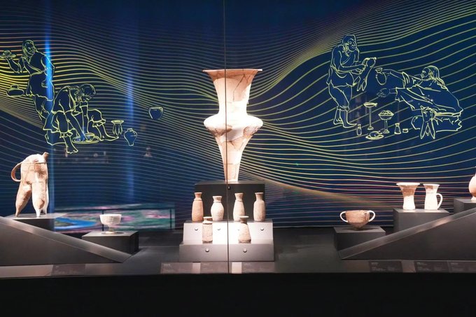 A scenic view of Deyang Sanxingdui Yizhi