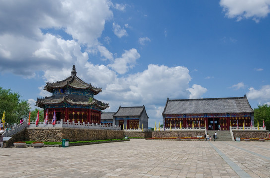 A scenic view of Fushun Hetuala Gucheng