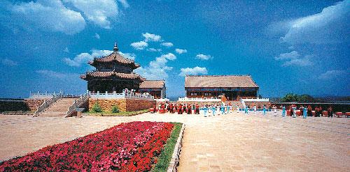 A scenic view of Fushun Hetuala Gucheng