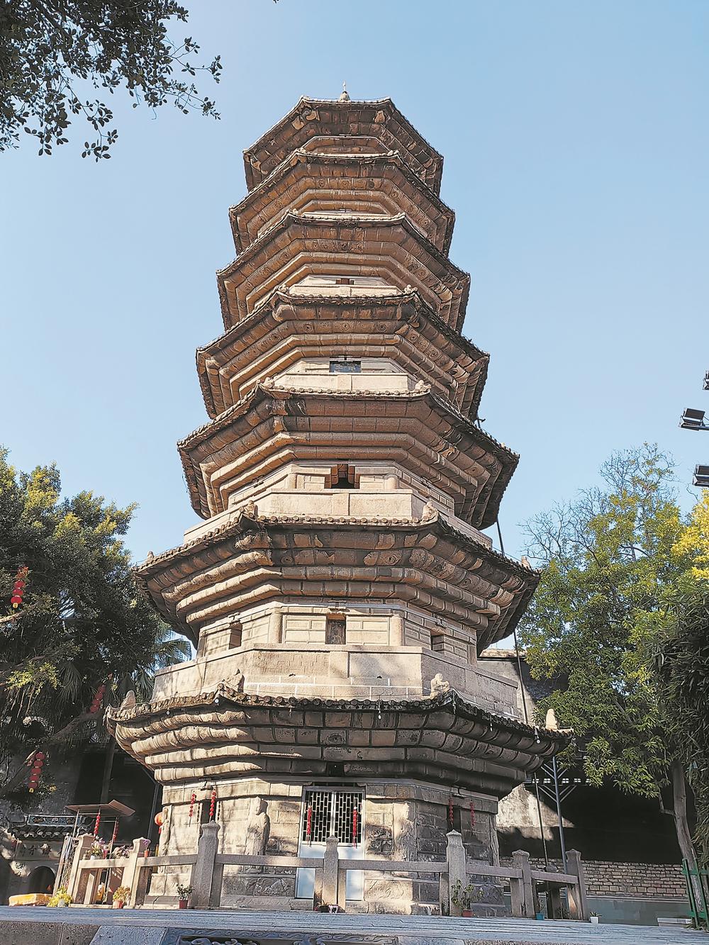 A scenic view of Fuzhou Chongmiao Baosheng Jianlao Ta