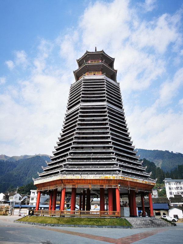 A scenic view of Fuzhou Wannianqiao Juxingta
