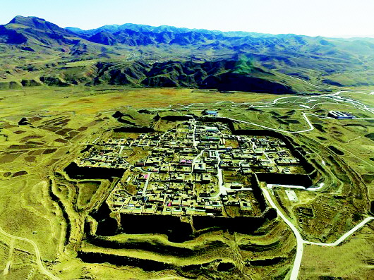 A scenic view of Gannan Bajiaocheng Chengzhi