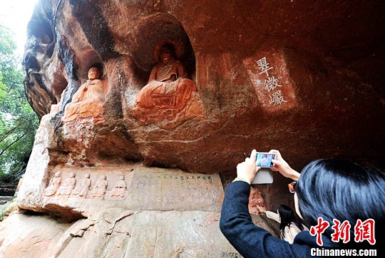 A scenic view of Ganzhou Tongtianyan Shiku