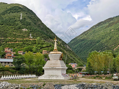 A scenic view of Guangan Baita