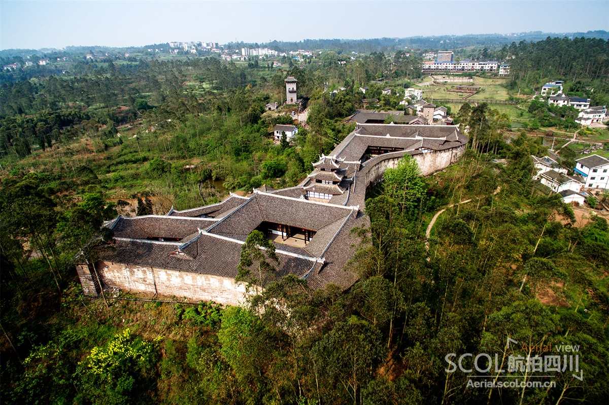 A scenic view of Guangan Baozhensai