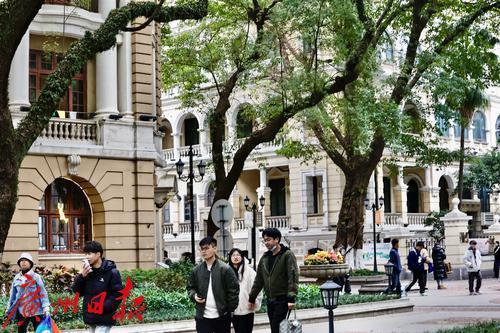 A scenic view of Guangzhou Shamian Jianzhuqun