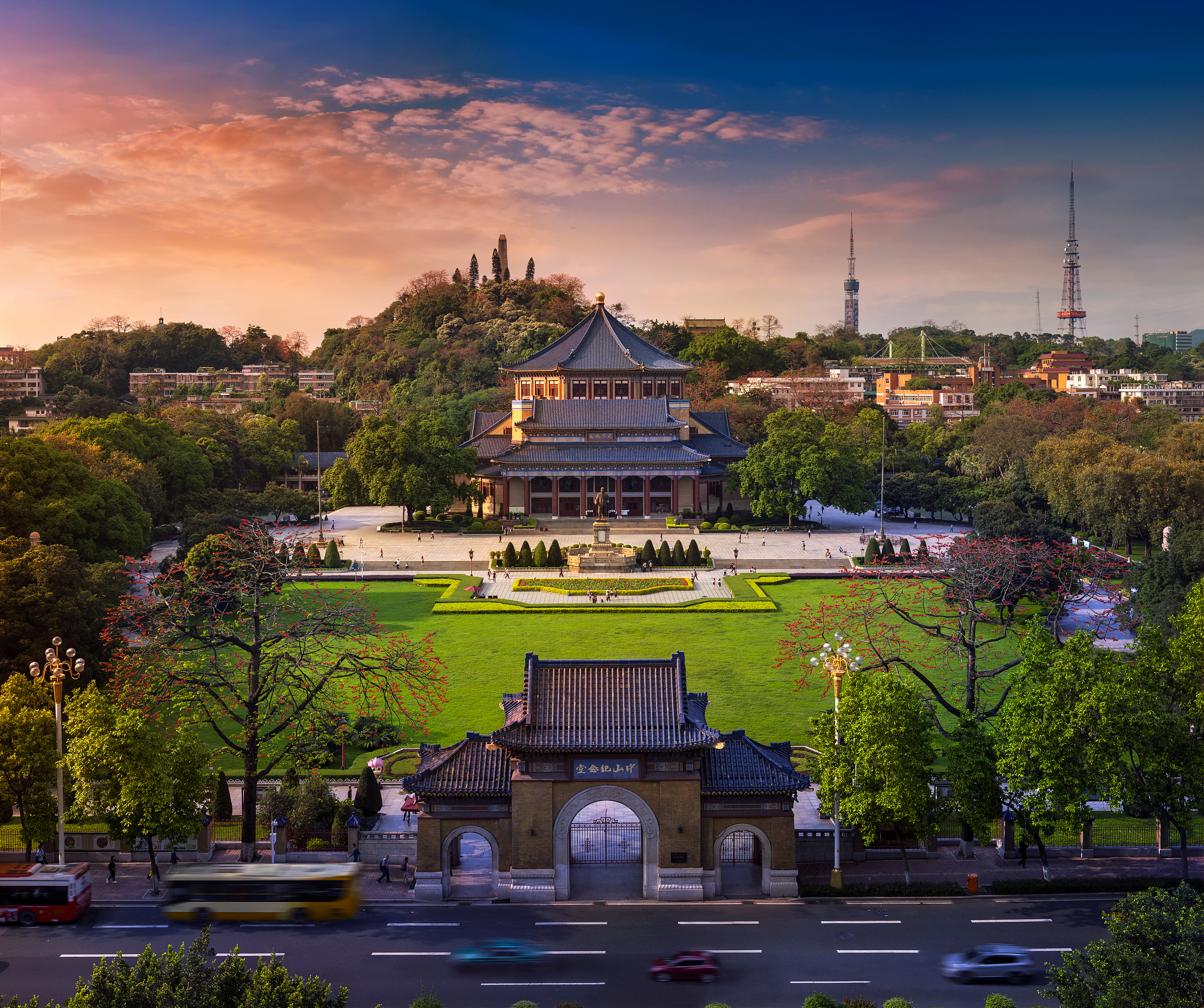 A scenic view of Guangzhou Zhongshan Jiniantang