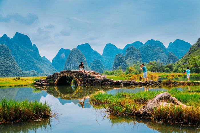 A scenic view of Guilin Jiangtoucun Changganglingcun Gujianzhuqun