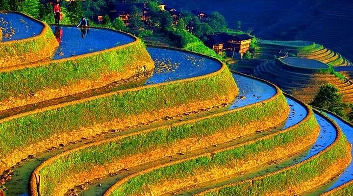 A scenic view of Guilin Jiangtoucun Changganglingcun Gujianzhuqun