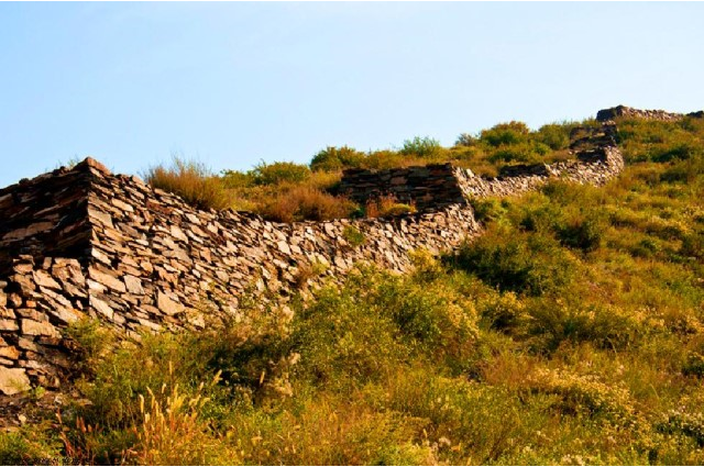 A scenic view of Guyuan Changcheng Qinchangcheng Yizhi
