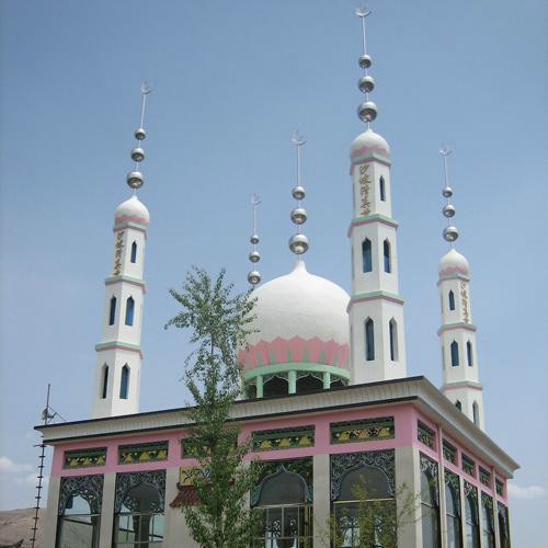 A scenic view of Haidong Salazu Qingzhensi Gujianzhuqun