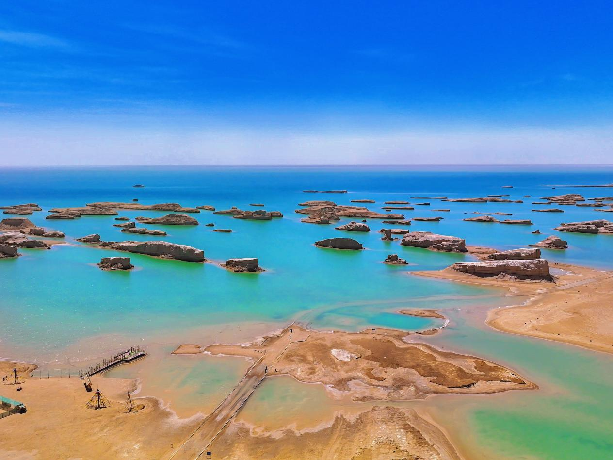 A scenic view of Haixi Kaoxiaotu Gucheng Yizhi