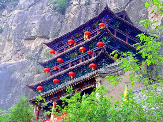 A scenic view of Handan Changuo Temple Site