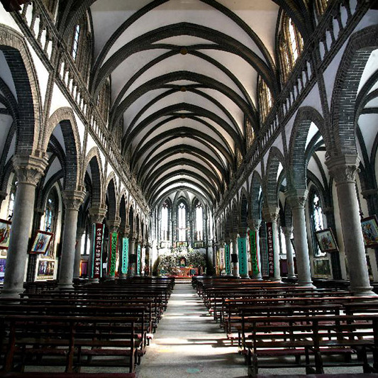 A scenic view of Handan Daming Catholic Church