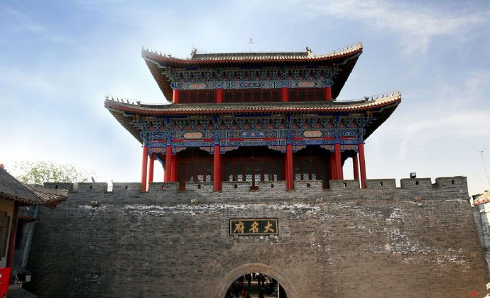 A scenic view of Handan Damingfu Ancient City Site