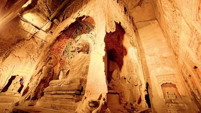 A scenic view of Handan Fahua Cave Grottoes