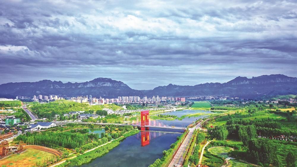 A scenic view of Handan Shexian Qingquan Temple