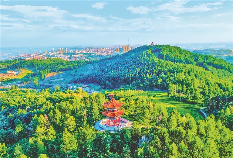 A scenic view of Hegang Aolimi Chengzhi