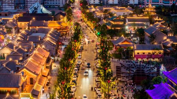 A scenic view of Heze Yongfeng Ta