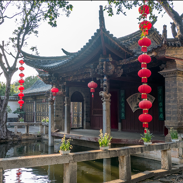 A scenic view of Honghe Jianshui Zhujia Huayuan
