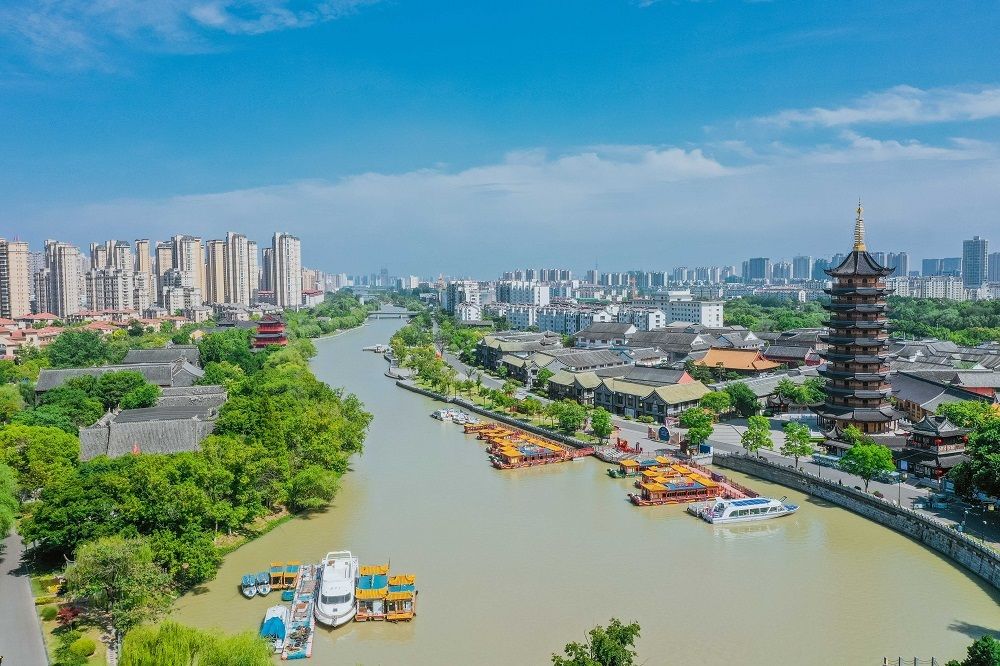 A scenic view of Huaian Dayunhe Subitems