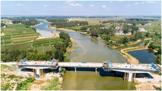 A scenic view of Huaibei Dayunhe Suixi Baishancun Gudao