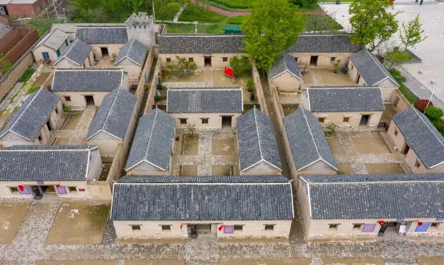 A scenic view of Huaibei Huaihaizhanyi Zongqianwei Huadong Yezhanjun Zhihuibu Jiuzhi