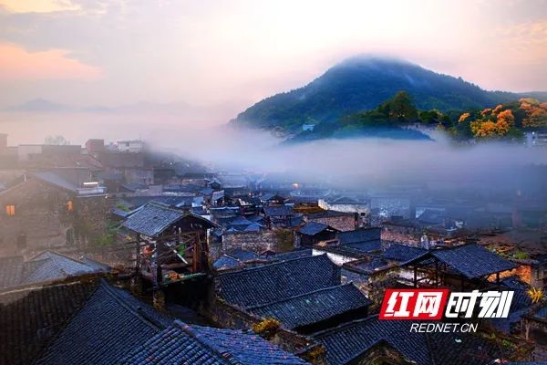 A scenic view of Huaihua Baiyiguan Yaotou Gucheng Yizhi