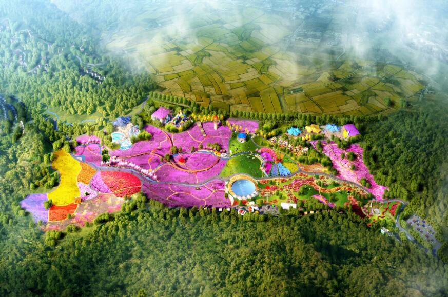 A scenic view of Huaihua Bingshuge Wenxingqiao