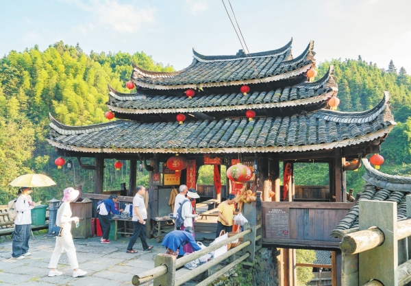 A scenic view of Huaihua Matian Gulou