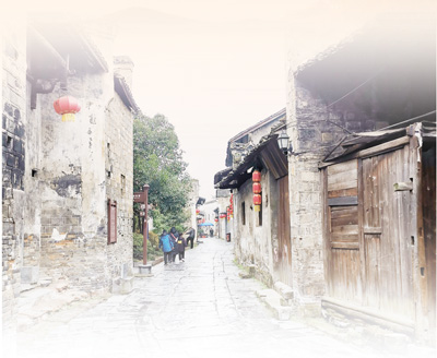 A scenic view of Huaihua Qiancheng Gujianzhuqun