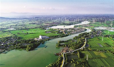 A scenic view of Huzhou Ancheng Chengqiang