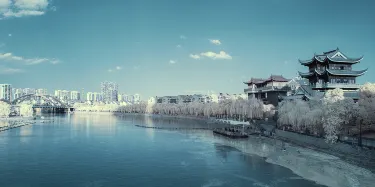 A scenic view of Huzhou Xiagucheng Yizhi