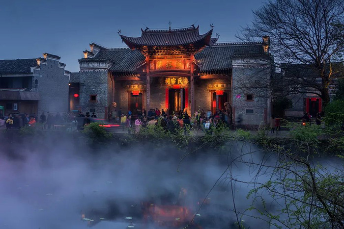 A scenic view of Jian Meibei Hongsijun Zongbu Jiuzhi