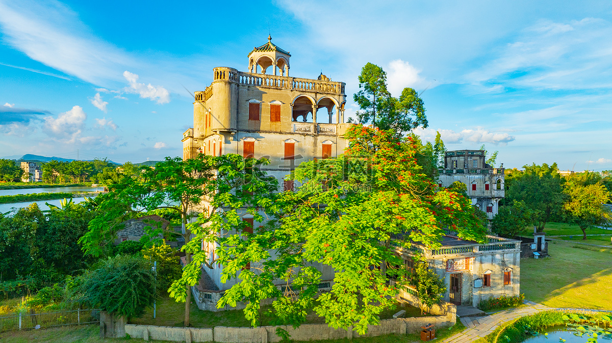 A scenic view of Jiangmen Kaiping Diaolou