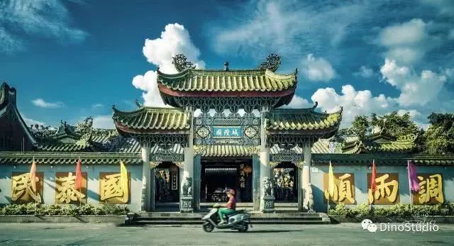 A scenic view of Jieyang Chenghuangmiao