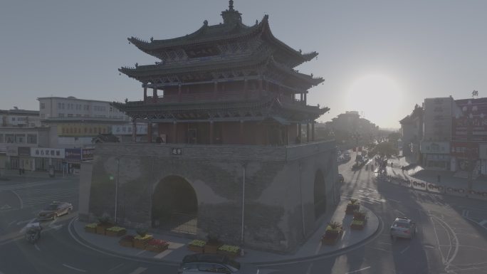 A scenic view of Jinchang Yongchang Zhonggulou