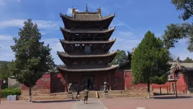 A scenic view of Jincheng Chongming Temple