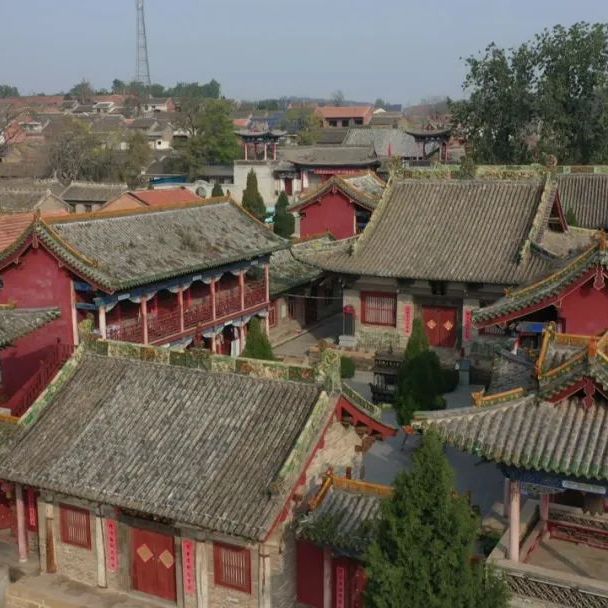 A scenic view of Jincheng Dazhoucun Ancient Temple Complex
