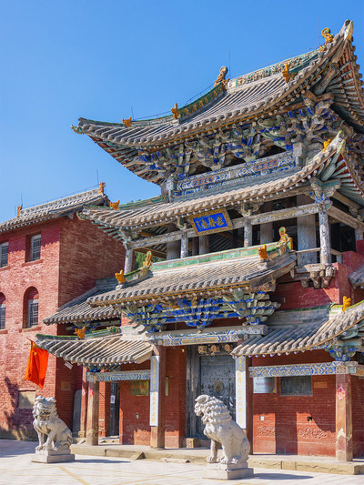 A scenic view of Jincheng Dinglin Temple