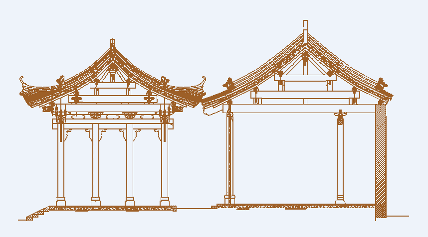A scenic view of Jincheng Huaiqin Guild Hall
