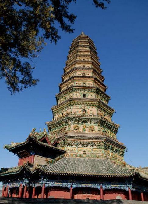A scenic view of Jincheng Yangcheng Shousheng Temple And Liuli Pagoda