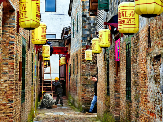 A scenic view of Jingdezhen Xiangjinong Minzhai