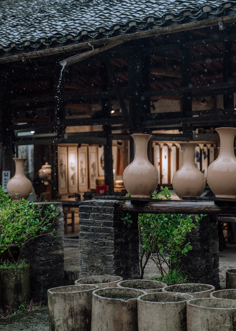 A scenic view of Jingdezhen Xiangjinong Minzhai